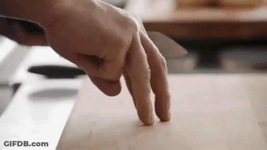 How Left Handed Slice Cucumber GIF