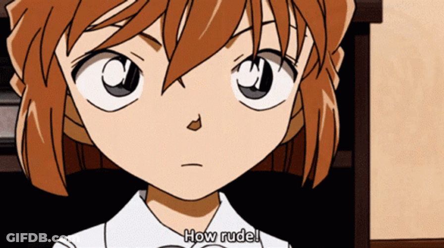 How Rude Detective Conan Ai Haibara GIF