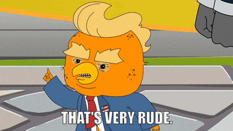 How Rude Donald Trump As Human Chicken GIF