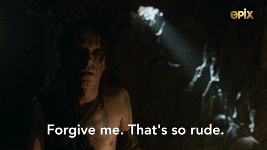 How Rude Forgive Me From Britannia Series GIF