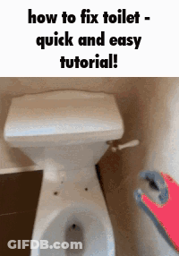 How To Fix Toilet Quick And Easy Tutorial GIF