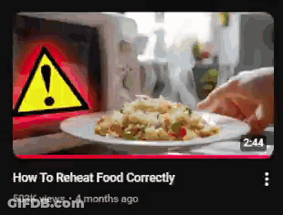 How To Reheat Food Correctly 503K Views GIF