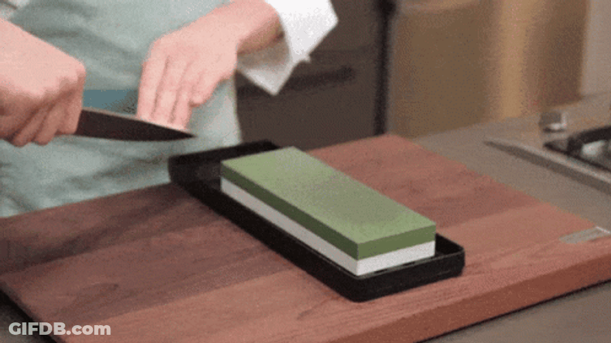 How To Sharp A Knife GIF