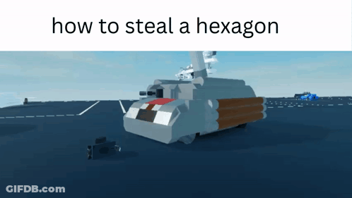 How To Steal A Hexagon Is Written On The Bottom Of The Image GIF