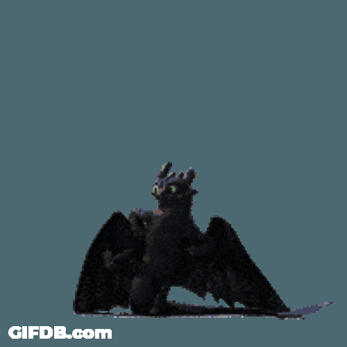 How To Train Your Dragon Toothless Sticker GIF