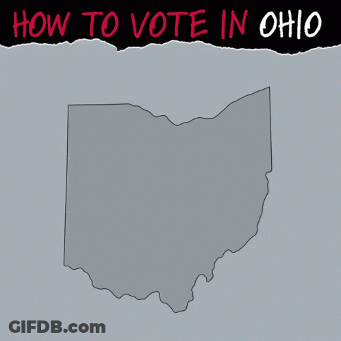 How To Vote In Ohio Poster GIF