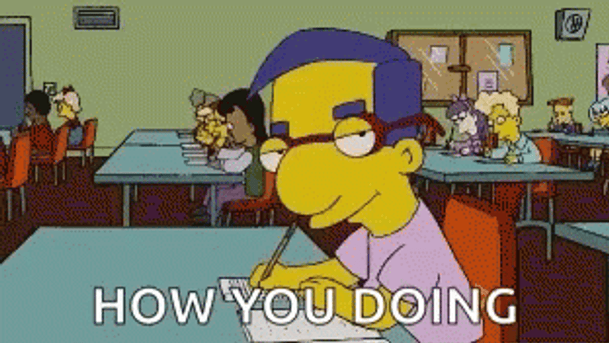 How You Doin Millhouse GIF