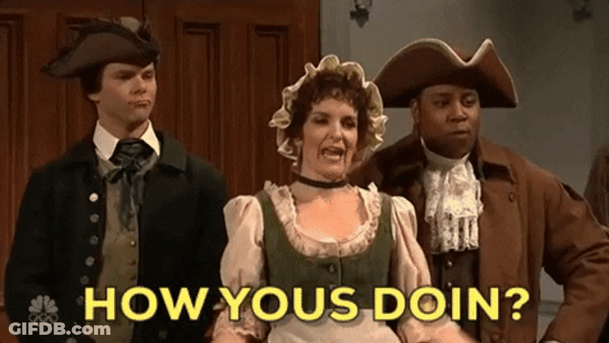 How Yous Doin SNL GIF