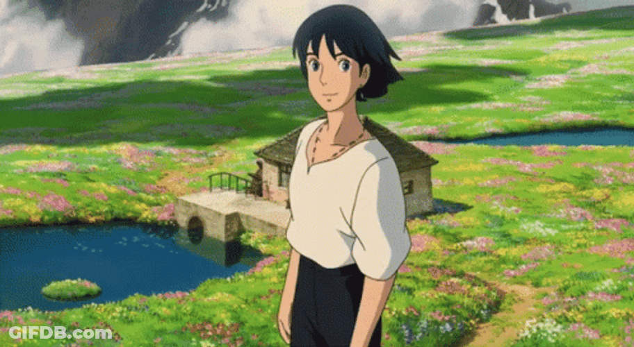 Howl's Moving Castle Approaching Sophie GIF