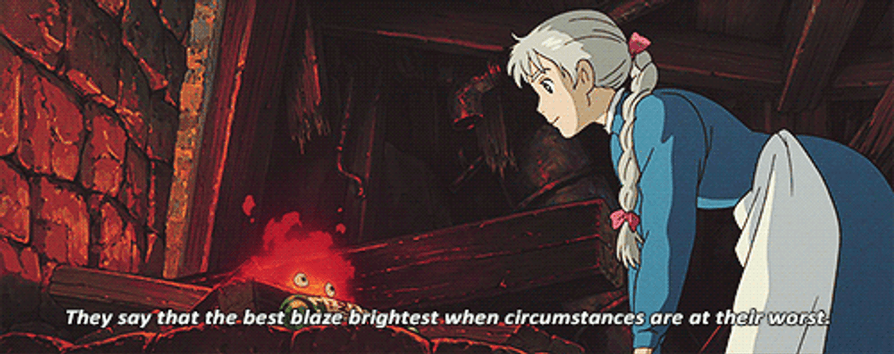 Howl's Moving Castle Calcifer Best Blaze GIF