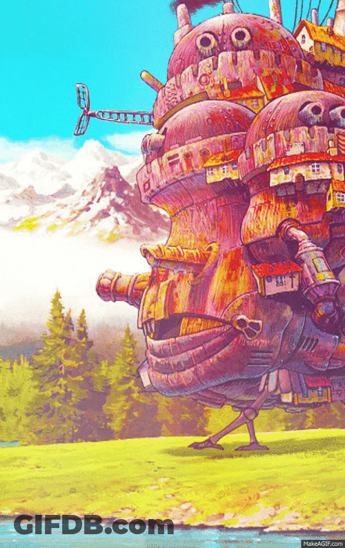 Howl's Moving Castle Characters Image Compilation GIF