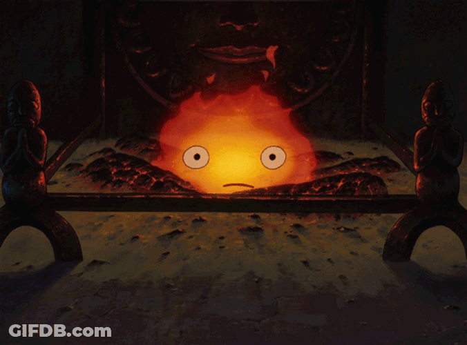 Howl's Moving Castle Flaming Calcifer GIF