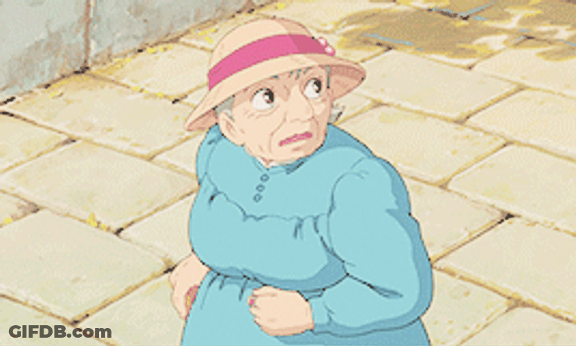 Howl's Moving Castle Old Sophie Walking GIF