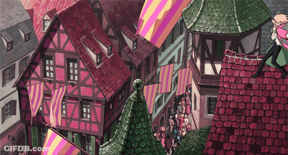 Howl's Moving Castle Sky Walking GIF