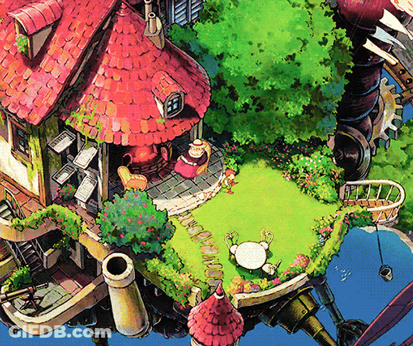 Howl's Moving Castle Studio Ghibli GIF