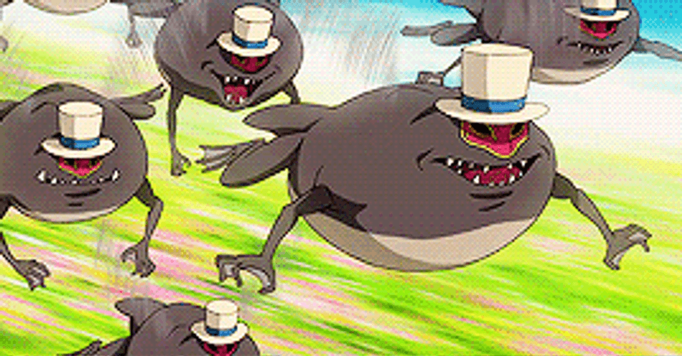 Howl's Moving Castle Tadpole Monsters Attacking GIF