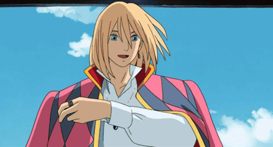 Howl's Moving Castle Wizard Howl Flying GIF