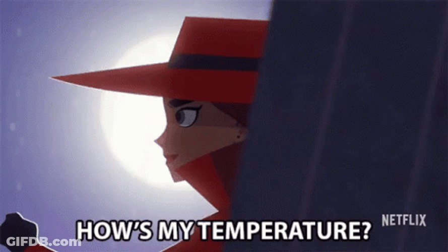 Hows My Temperature Carmen Sandiego GIF