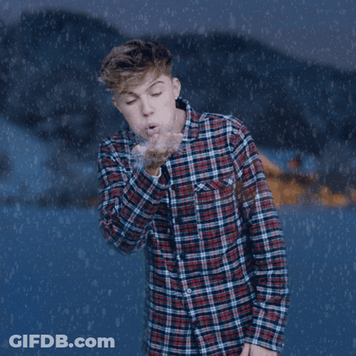 Hrvy Blowing Snow GIF