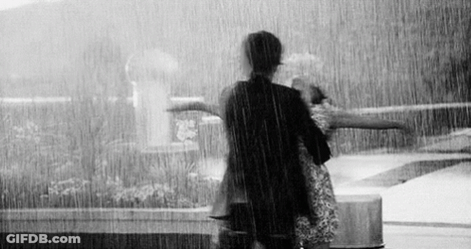 HSM Troy And Gabriella Dancing In The Rain GIF