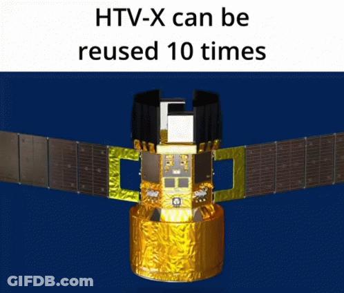 HTV-X Reusable 10 Times GIF