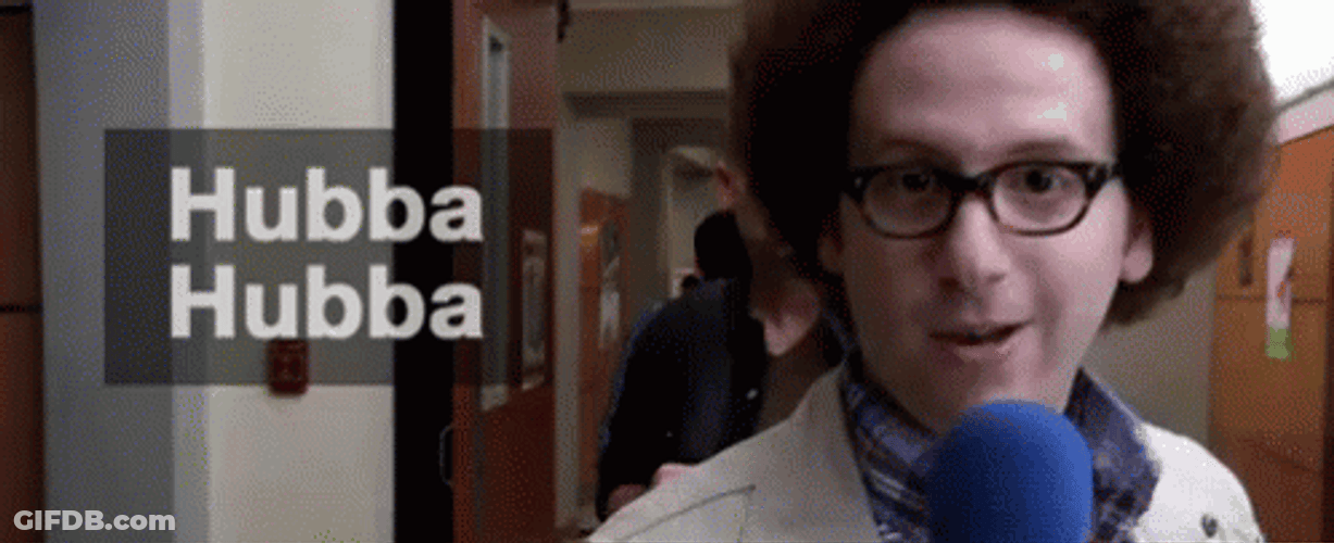Hubba Hubba Excited Bookworm Reaction GIF