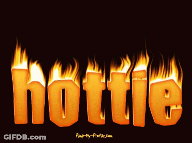 Hubba Hubba Fiery Hottie Moving Art GIF