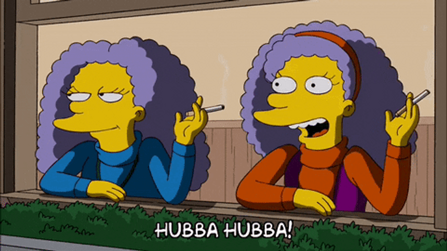Hubba Hubba Selma Bouvier The Simpsons GIF