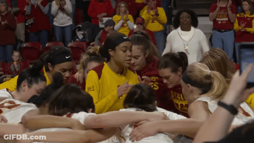 Huddle Girl Team GIF