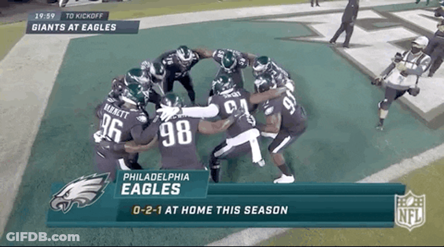 Huddle Philadelphia Eagles GIF
