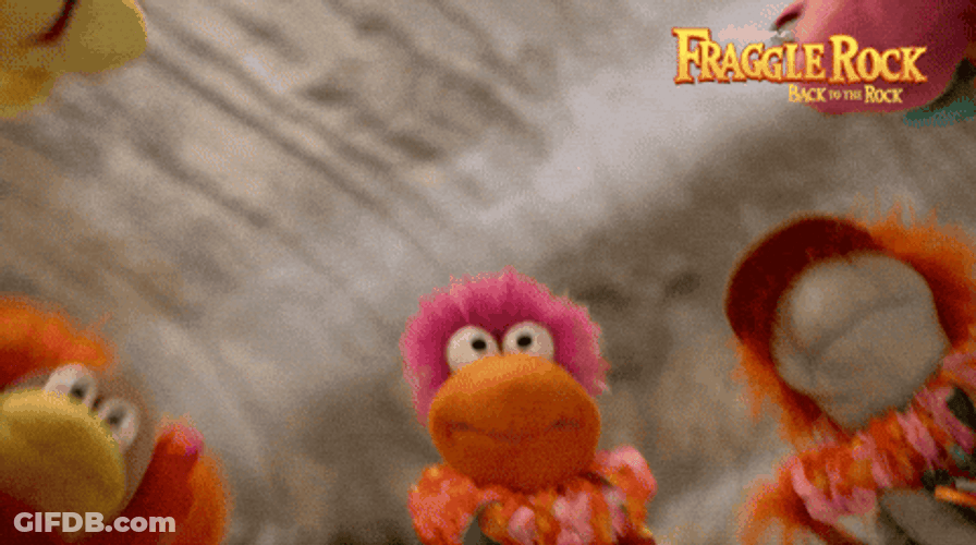 Huddle Puppets Fraggle Rock GIF