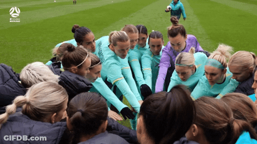 Huddle Up Girls GIF