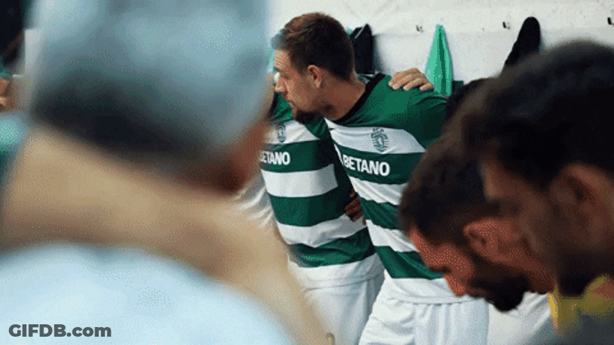 Huddle Up In The Locker GIF