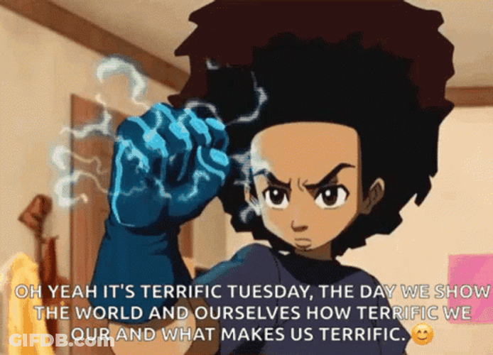 Huey Freeman Electric Gloves GIF