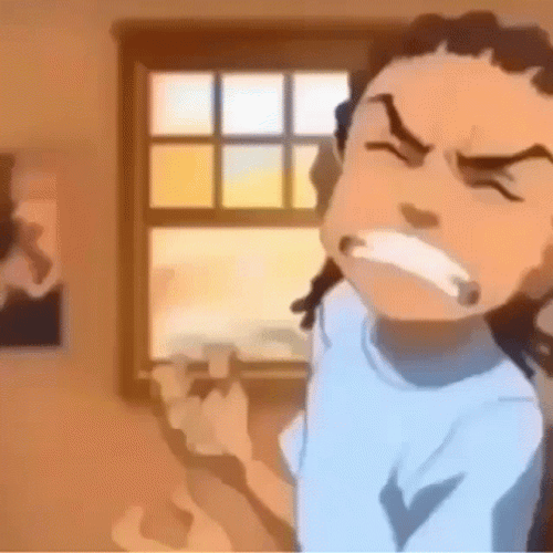 Huey Freeman Holding Ears GIF