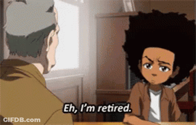 Huey Freeman Retired GIF