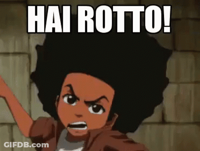 Huey Freeman Slaps GIF