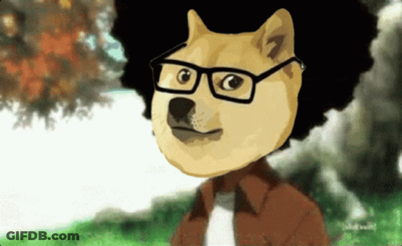 Huey Freeman With Doggu Face GIF