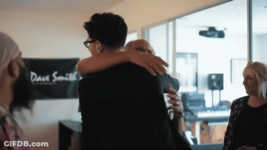 Hug And Pat On The Back GIF