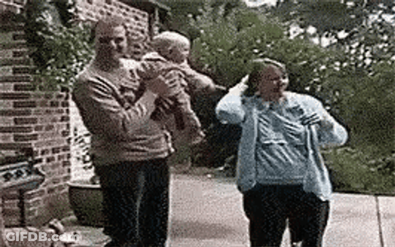 Hug Catch Kids Falling GIF