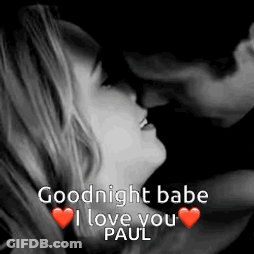 Hug Good Night Love You Paul GIF