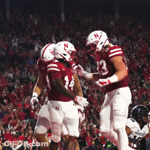 Hug Head Tap Big Red Let's Go GIF