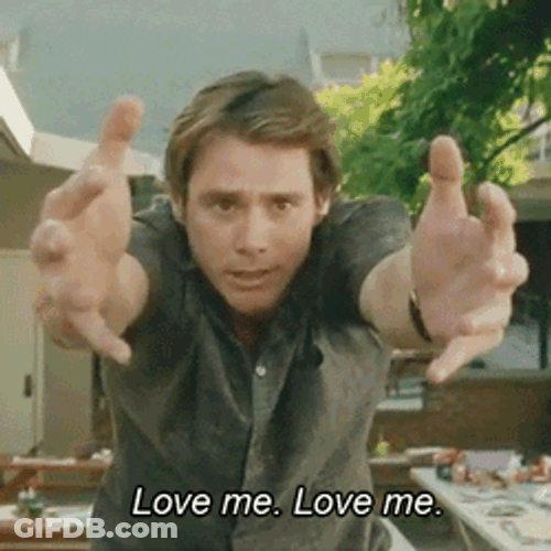 Hug Meme Love Me Jim Carrey GIF