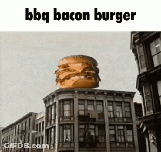 Huge Burger Landing GIF