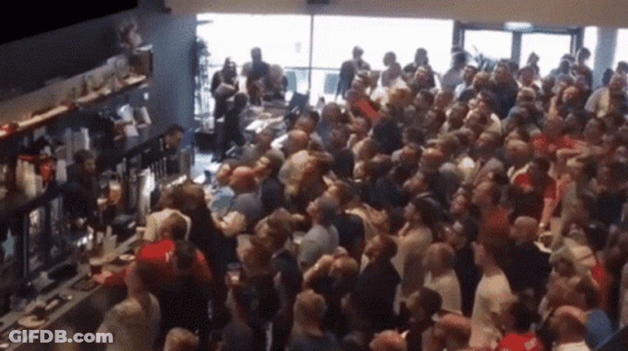Huge Crowd Heartwarming Cheer GIF