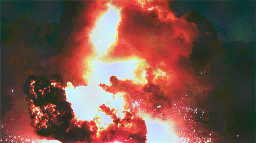 Huge Fire Explosion GIF