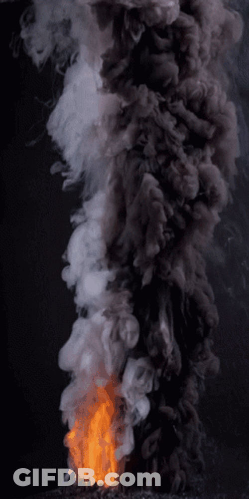 Huge Heavy Dark Smoke Signals GIF