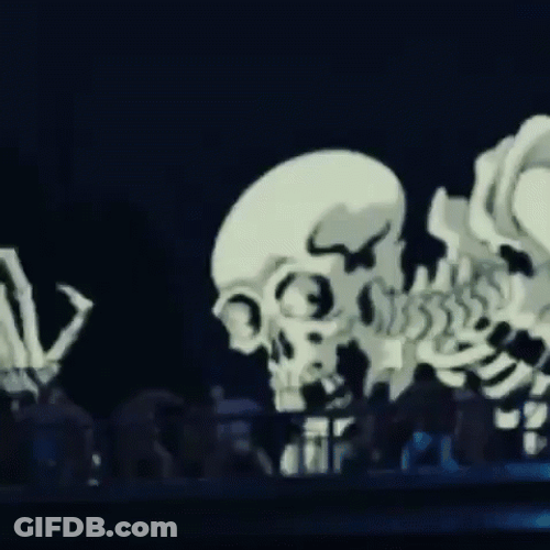Huge Spooky Scary Skeletons GIF