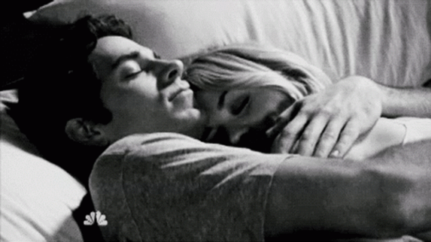 Hugging Kissing Couple Cuddle GIF