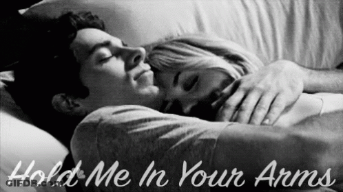 Hugging Man And Woman Hold Me In Your Arms GIF
